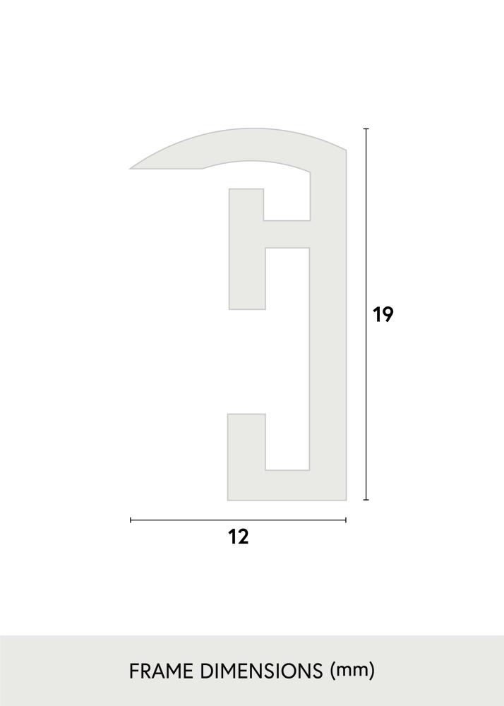 Moldura Victoria Branco 40x50 cm - Passe-partout Branco 12x16 inches