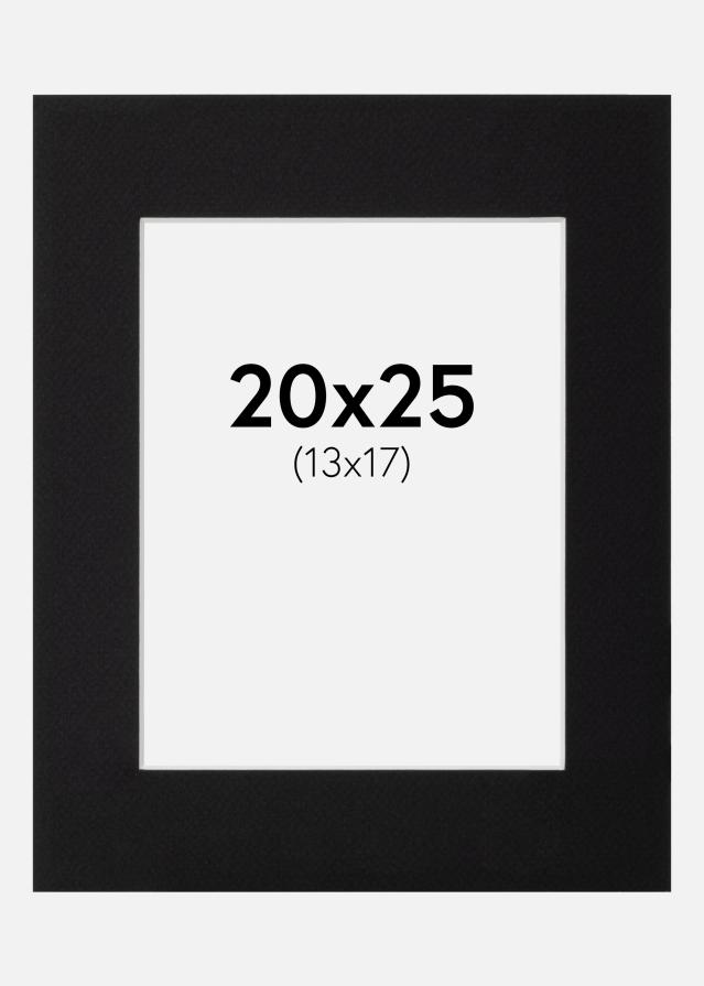 Passe-partout Canson Preto (Bordo interior branco) 20x25 cm (13x17)