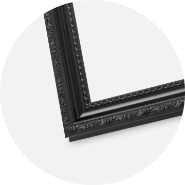 Moldura Abisko Preto 40x60 cm - Passe-partout Branco 32,9x48,3 cm (A3+)