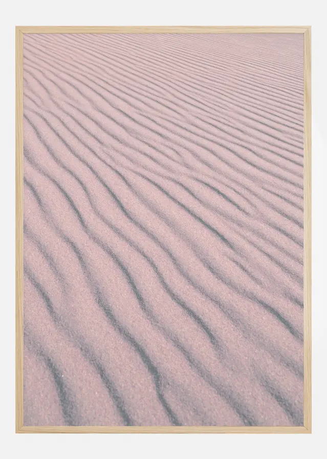 Pink Sandy Waves Póster