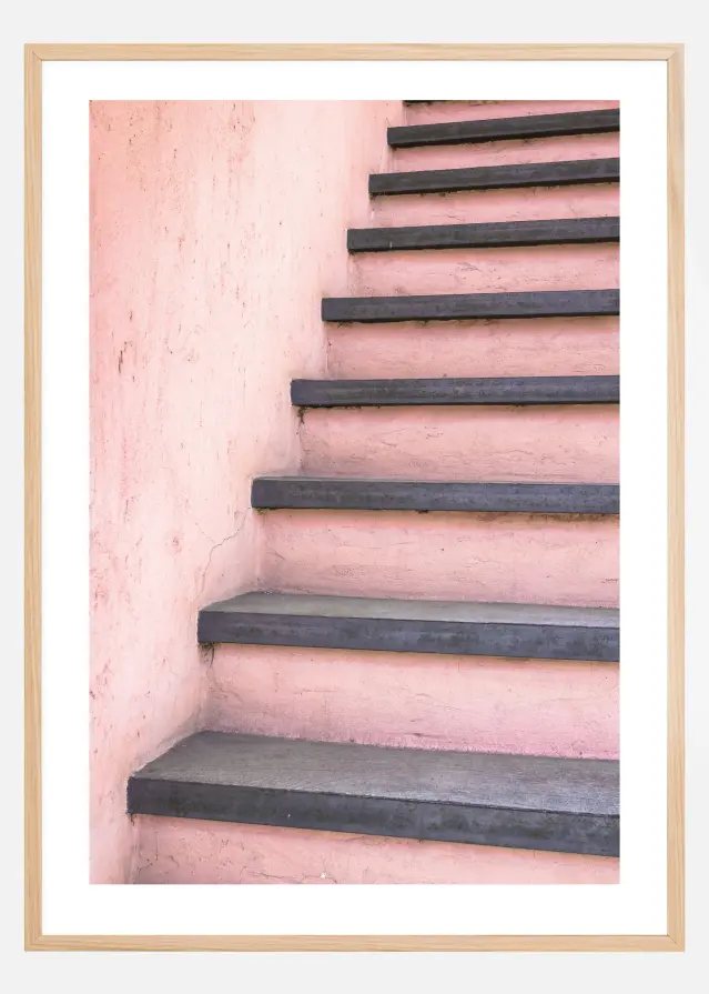 Pink Stairs Póster