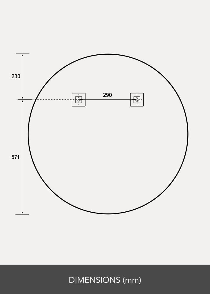 Espelho Ring LED 80 cm Ø