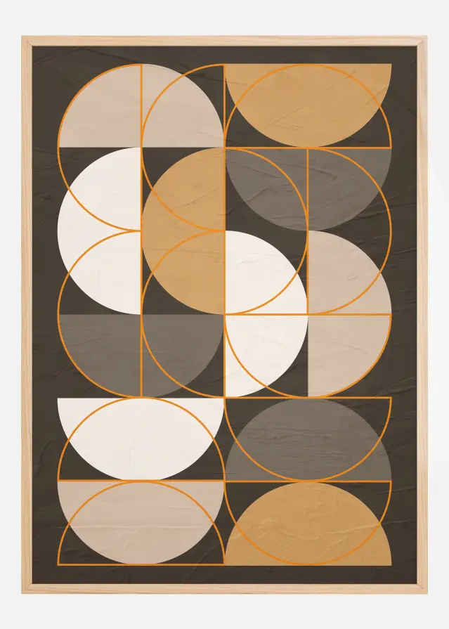 Half Circles Art Póster