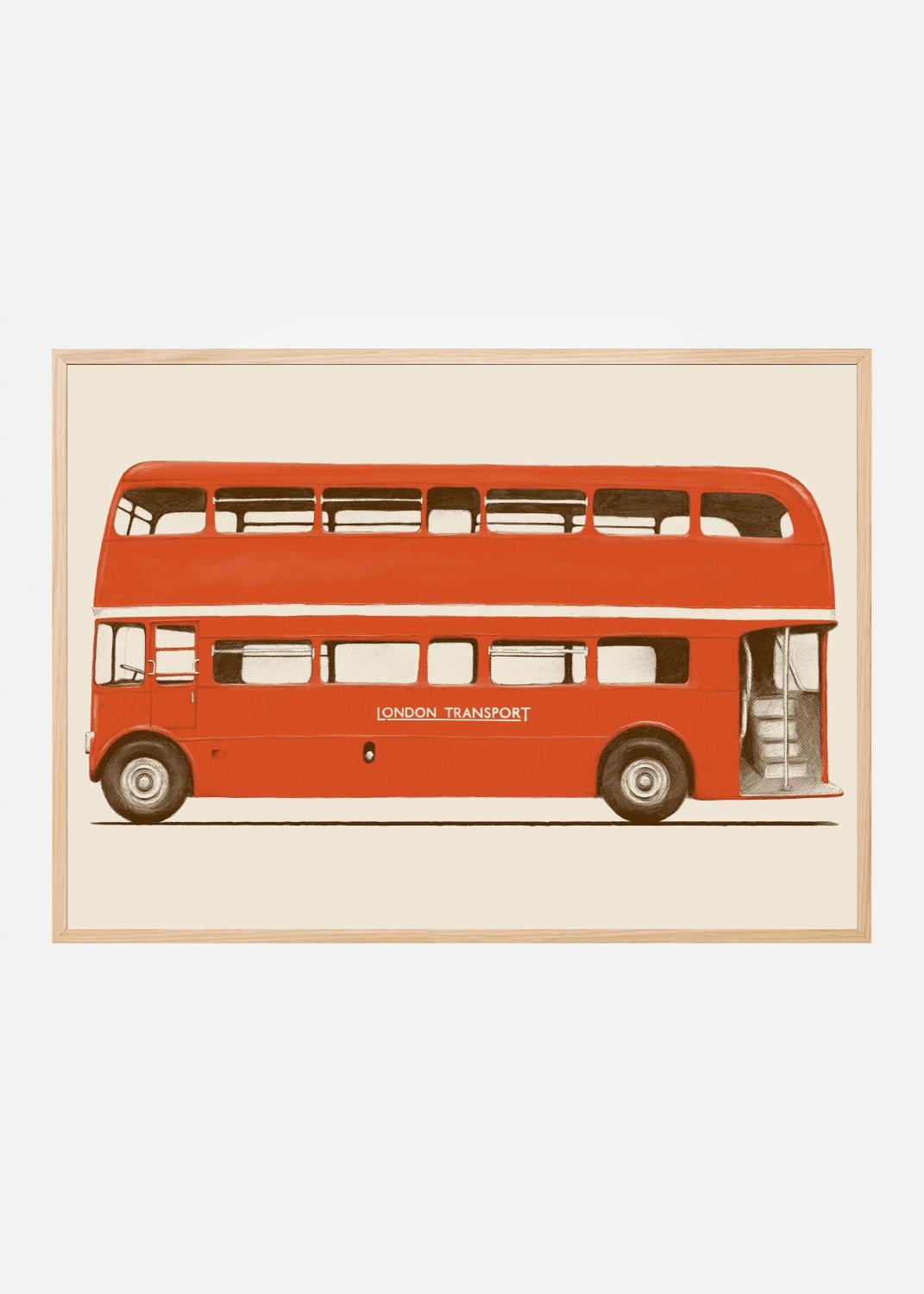 Product Image for Red English Bus Póster (21x29.7 cm (A4))