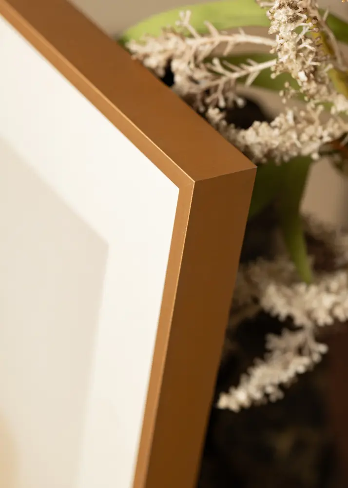 Moldura Nielsen Premium Alpha Escovado Âmbar - Tamanho personalizável