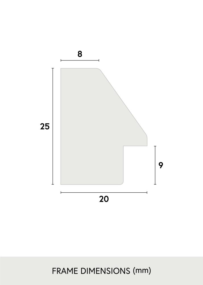 Moldura Globe Branco 40x40 cm - Passe-partout Branco 25x25 cm