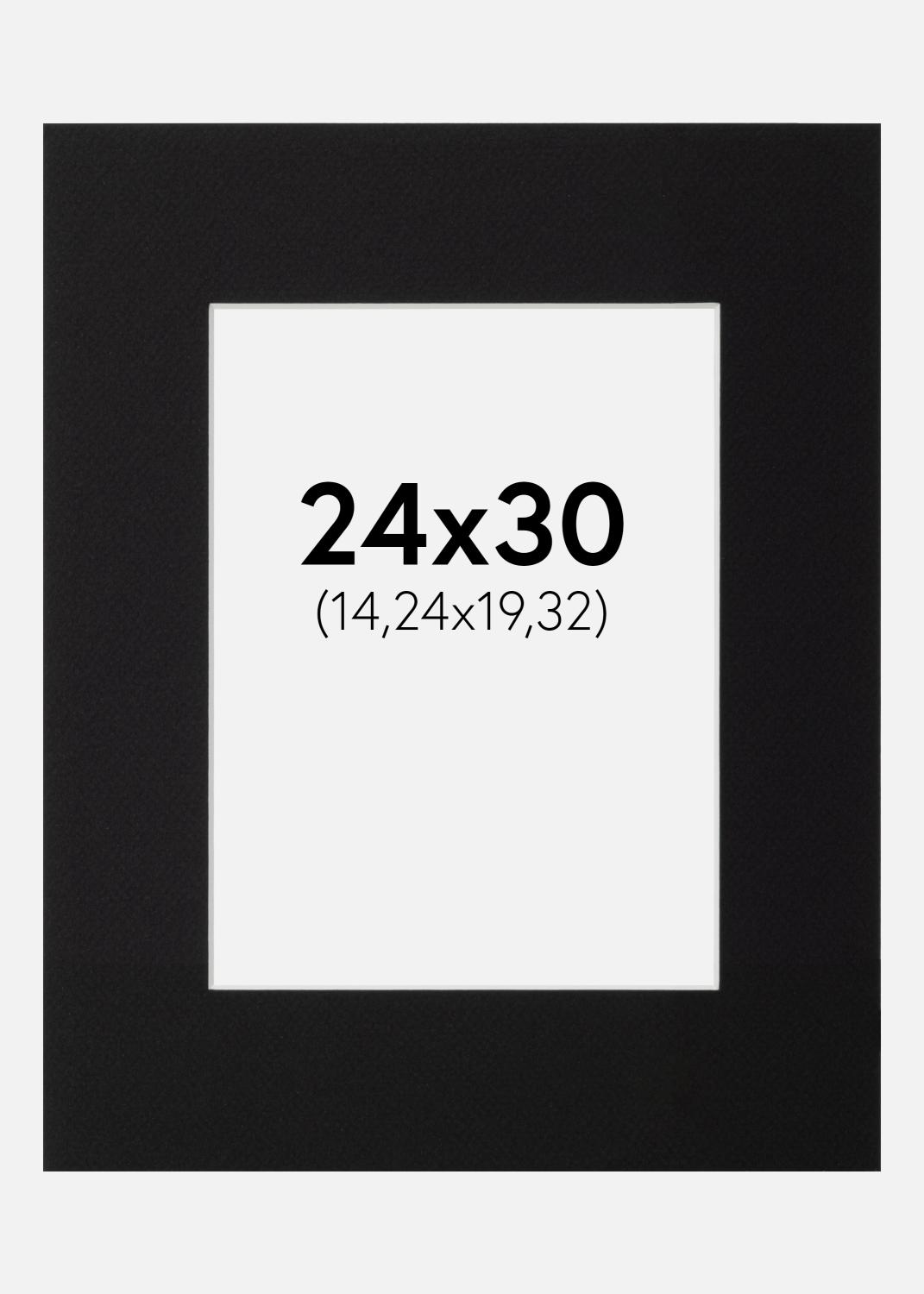 Product Image for Passe-partout Preto Padrão (Bordo interior branco) 24x30 cm (14,24x19,32)