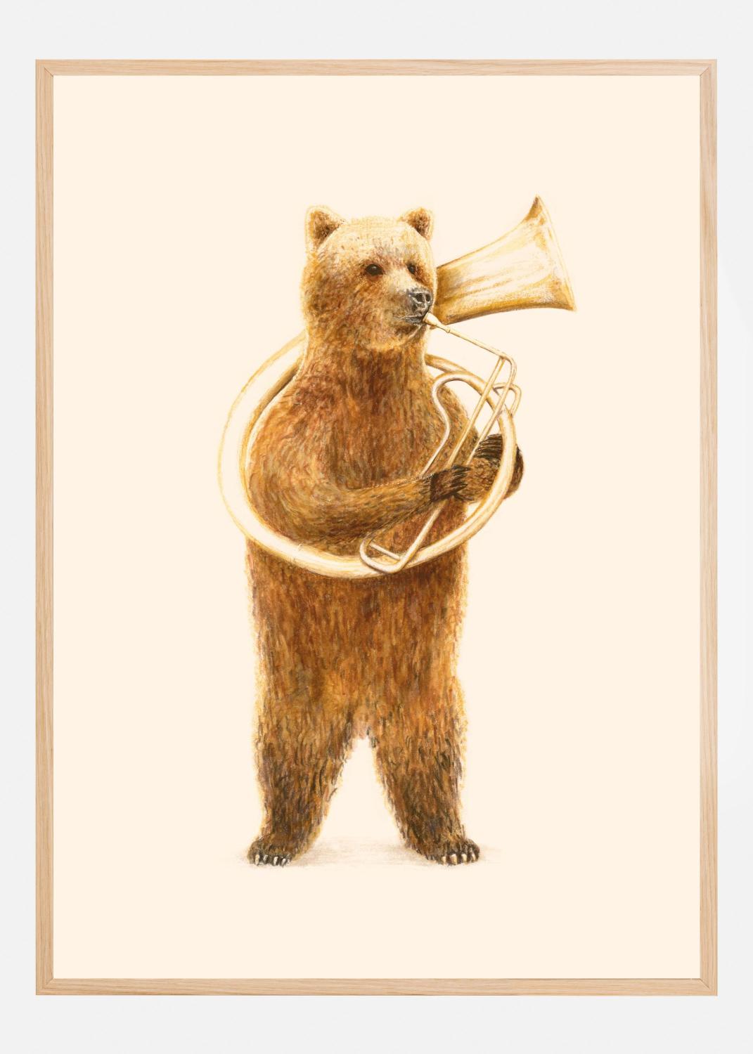 Product Image for The Bear and His Helicon Póster (70x100 cm)