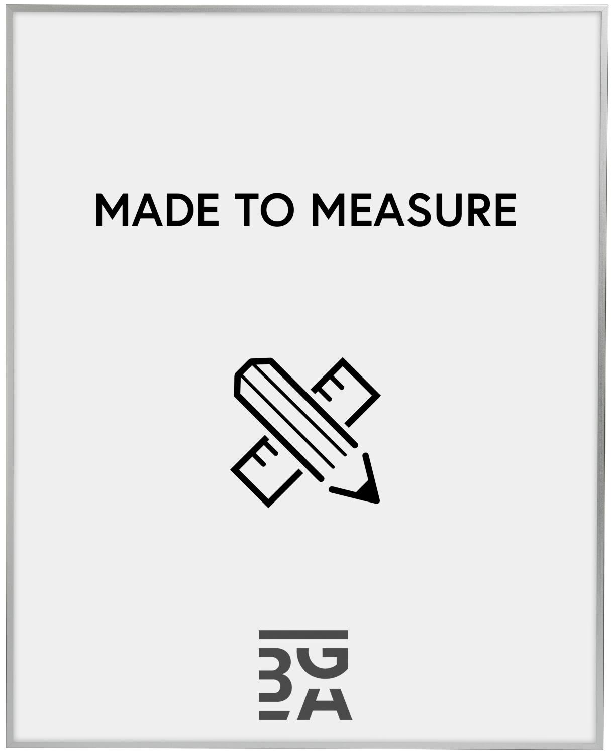 Product Image for Moldura Nielsen Premium Zenit Mate Prateado - Tamanho personalizável (Vidro antirreflexo)