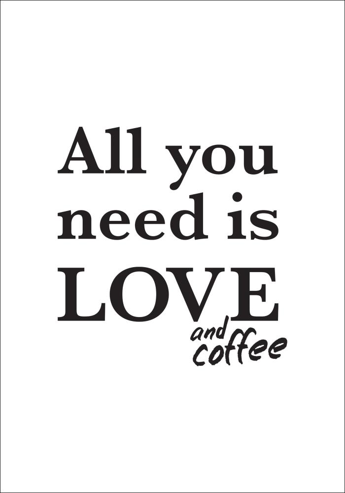 Love and coffee Póster