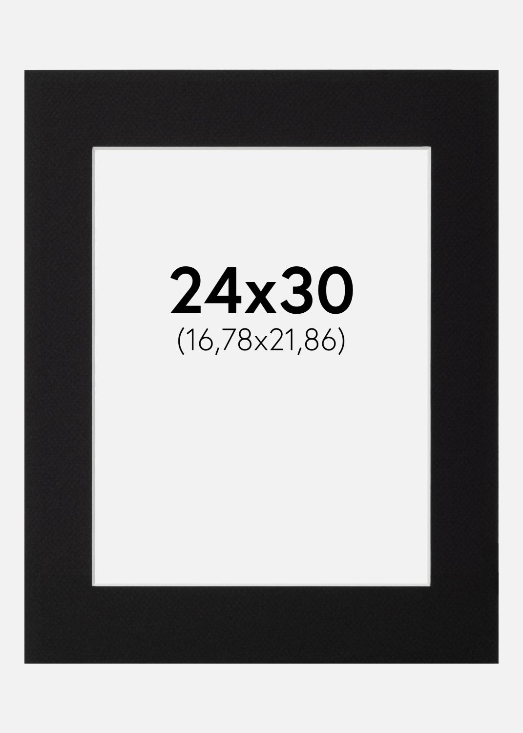 Product Image for Passe-partout Preto Padrão (Bordo interior branco) 24x30 cm (16,78x21,86)