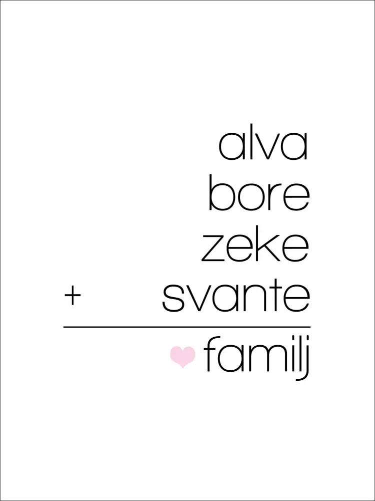 Equação de família Branco - 4 Nomes