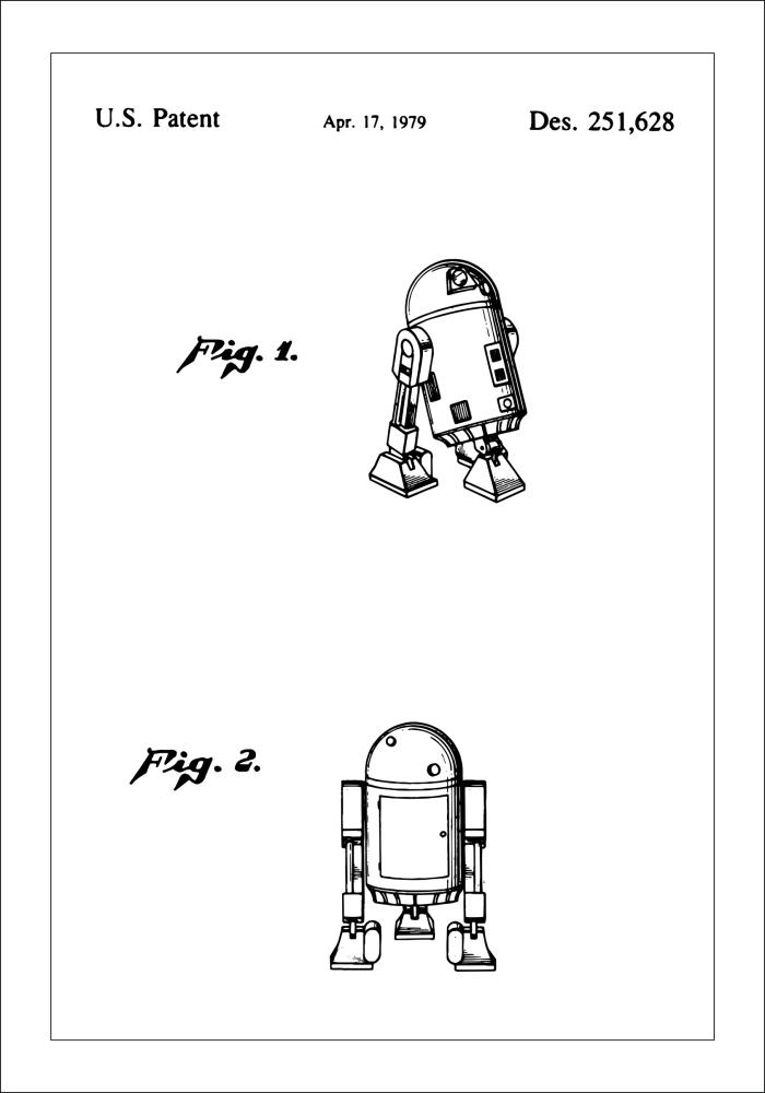 Desenho de patentes - Star Wars - R2-D2 Póster