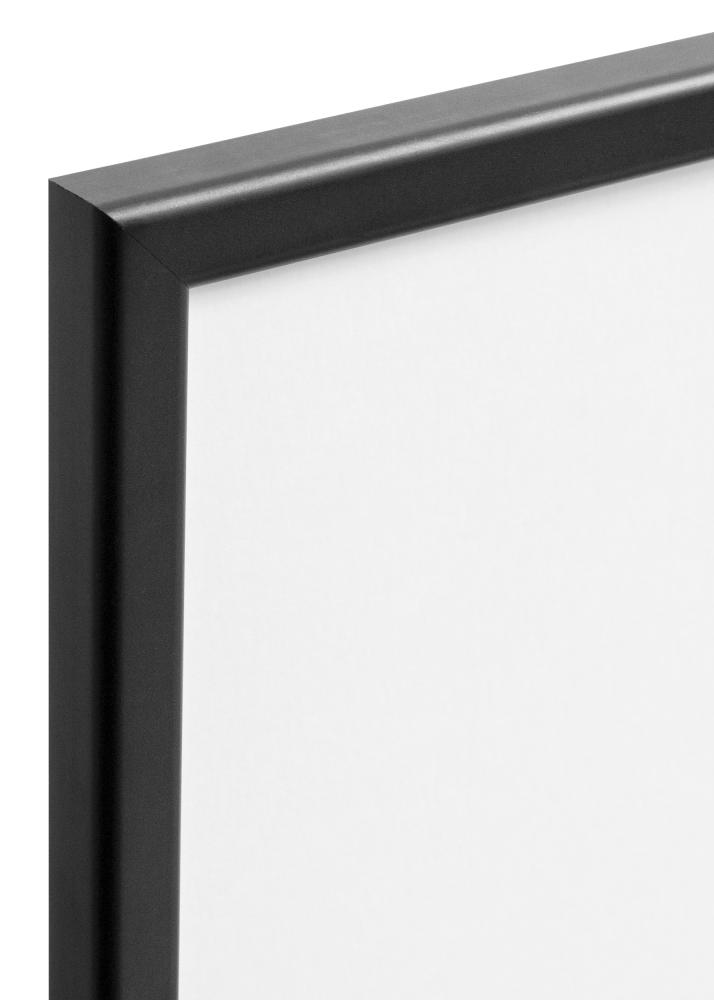 Moldura Slim Mate Vidro antirreflexo Preto 30x40 cm