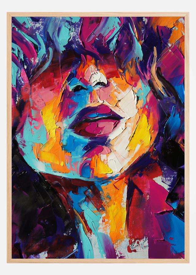 Girl Painting Póster