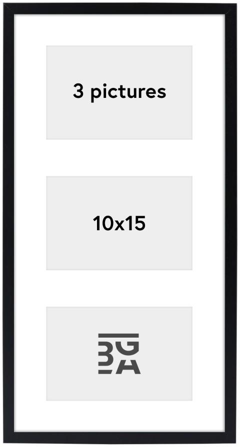 Edsbyn Conjunto de molduras XIII Preto - 3 Fotografias (10x15 cm)