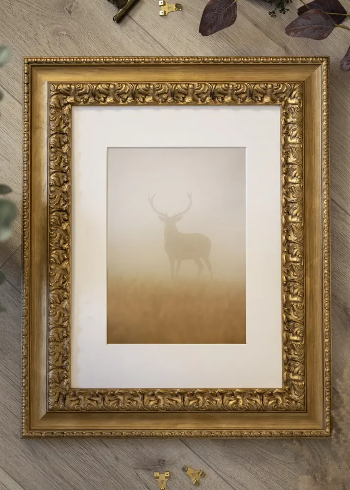 Moldura Drottningholm Dourado III - Tamanho personalizável