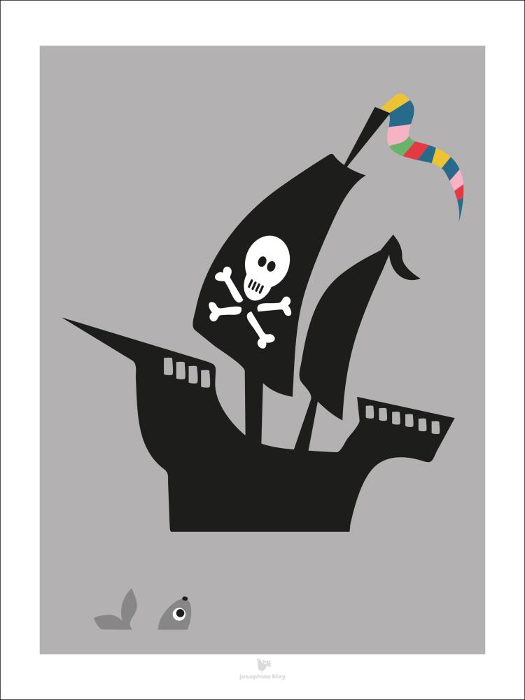 Ship - grey Póster