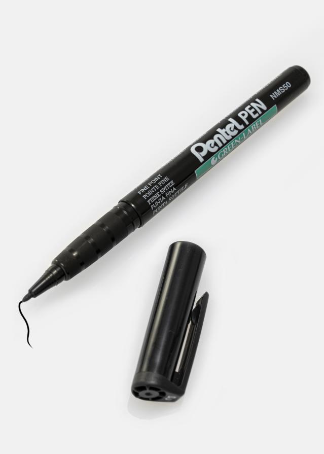 Pentel NMS50-A - Preto Caneta para ábuns - 1 mm