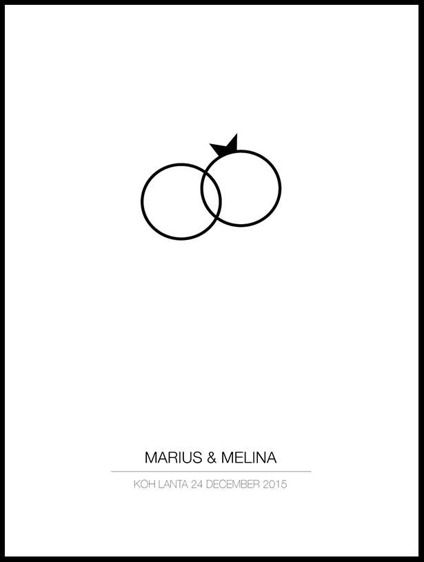 Product Image for Wedding Ring - Black (21x29,7 cm (A4))