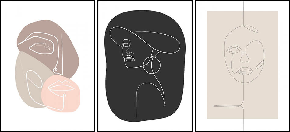 Posters med grafiska motiv